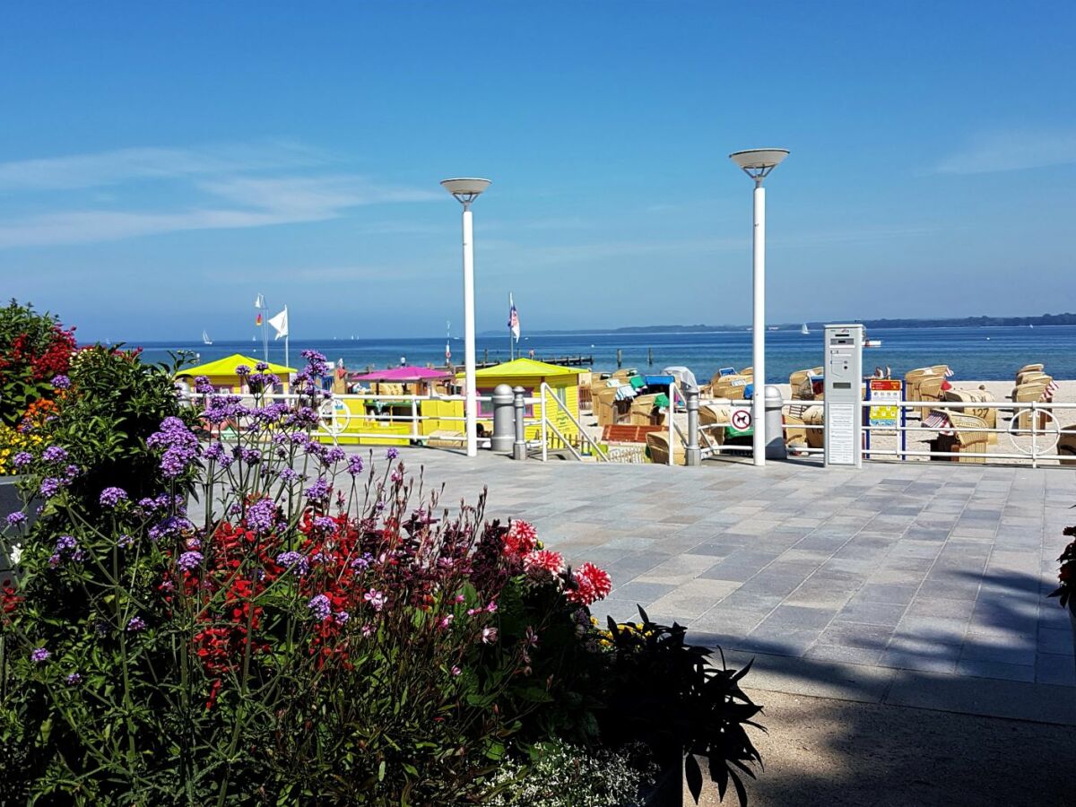 moderne Promenade direkt vor dem Haus