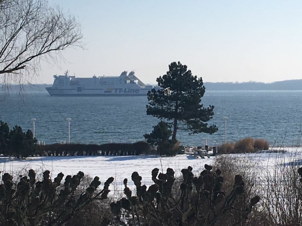 Winterbild vom Balkon