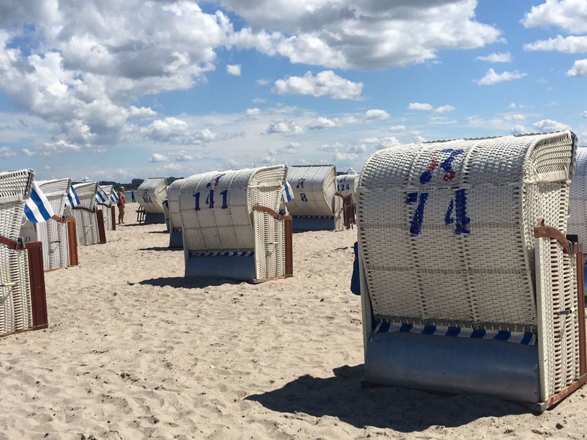 Badestrand mit Strandkörben
